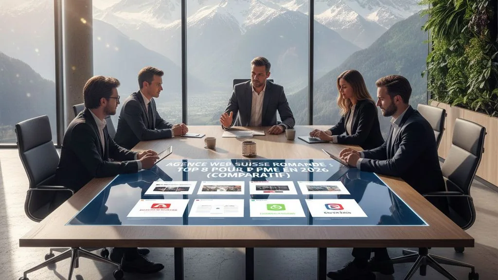 Agence web Suisse romande : top 8 pour PME en 2026 (comparatif)